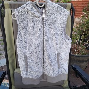 Patagonia Gray Women's Hooded Vest with Zip